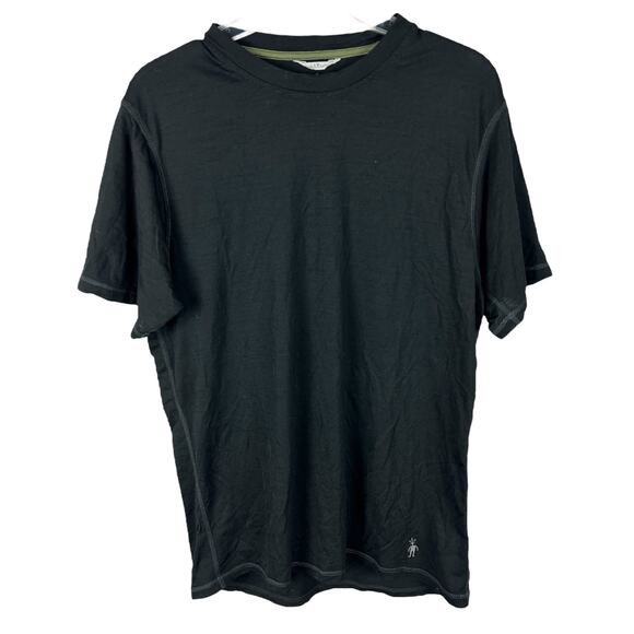 Smartwool Men's Black Short Sleeve Crew Neck Merino Wool Tshirt M - Picture 1 of 5
